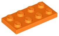 Placa 2x4 Laranja