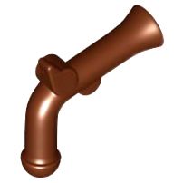 Pistola de pederneira pirata marrom