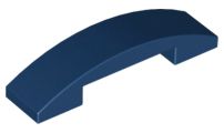 Tijolo Curvado 4x1 Azul Escuro