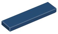 Placa Lisa 1x4 Azul Escura