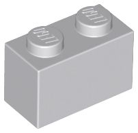Tijolo 1x2 Cinza Claro