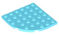 Placa Redonda de Canto 6x6 Medium Azure