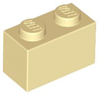 Tijolo 1x2 Bege