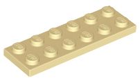 Placa 2x6 Bege