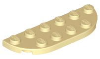 Placa de Cantos Arredondados 2x6 Bege