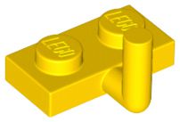 Placa modificada 1x2 com braço para cima (comprimento do braço horizontal de 5 mm) Amarela