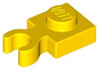 Placa Modificada 1x1 com clip vertical Amarela