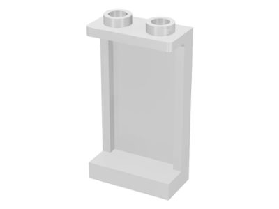 Painel 1x2x3 com suportes laterais - studs ocos Branco