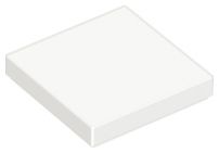 Placa Lisa 2x2 Branca
