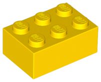Tijolo 2x3 Amarelo