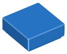 Placa Lisa 1x1 Azul