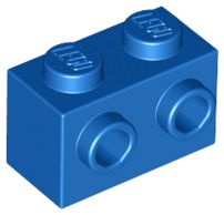 Tijolo Modificado 1x2 Azul