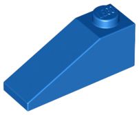 Tijolo com inclinação 33 - 3x1 Azul