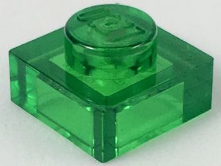 Placa 1x1 Translúcida Verde