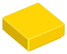 Placa Lisa 1x1 Amarelo