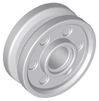 Roda 18mm x 8mm Cinza Claro