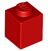 Tijolo 1x1 Vermelho