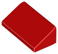 Placa Inclinada 30 1x2x 2/3 Vermelha