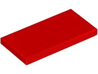 Placa Lisa 2x4 Vermelha