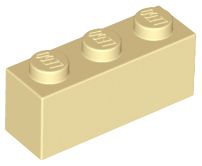 Tijolo 1x3 Bege