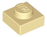 Placa 1x1 Bege