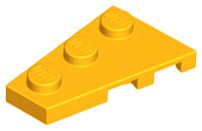 Placa 3x2 Esquerda Laranja Brilhante