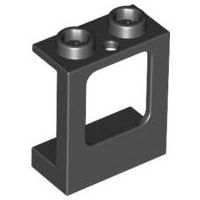 Janela 1x2x2 com furo para janela Preta
