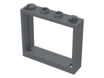 Janela 1x4x3 - sem guias Cinza Escura