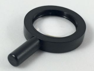 Lupa com lente - Preta