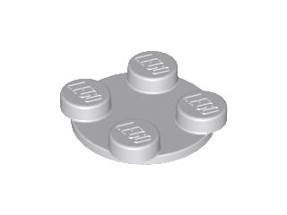 Placa Giratória 2x2 Cinza Claro