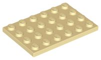 Placa 4x6 Bege
