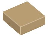 Placa Lisa 1x1 Bege Escura