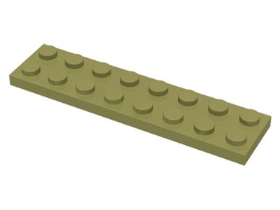 Placa 2x8 Verde Oliva