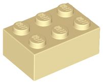 Tijolo 2x3 Bege