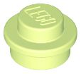 Placa Redonda 1x1 Yellowish Green