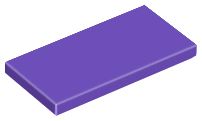 Placa Lisa 2x4 Dark Purple