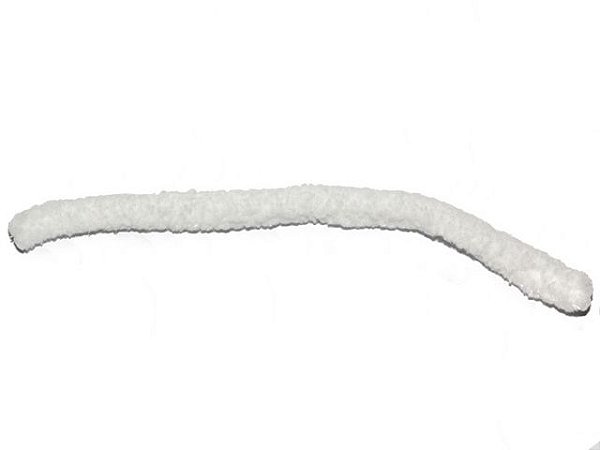 Pano de lenço felpudo - comprimento 10,5 cm branco