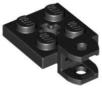 Placa Modificada 2x2 com soquete para bola Preta