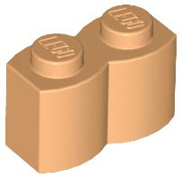 Tijolo Modificado 1x2 Medium Nougat