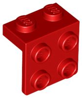 Suporte 1x2 - 2x2  Vermelho