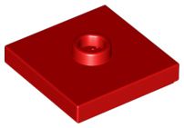 Placa Modificada 2x2 com conector no centro Vermelha