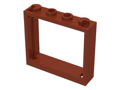 Janela 1x4x3 - sem guias Marrom