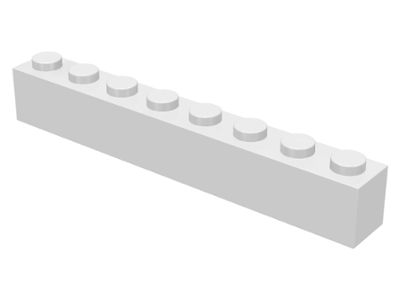 Tijolo 1x8 Branco
