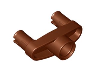 Conector de Pinos 3L com 2 Pinos e Furo Central Marrom