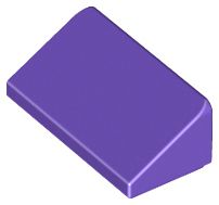 Placa Inclinada 30 1x2x 2/3 Roxa - Dark Purple