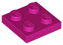 Placa 2x2 Magenta