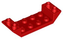 Inclinação Invertida 6x2 com Placa 2x4 Vermelho