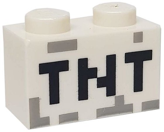 Tijolo 1x2 com detalhe de TNT Branco