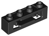 Lançador de projéteis 1x4 com clipes internos Preto