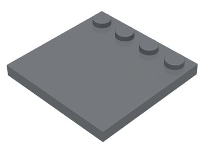 Placa Modificada 4x4 Cinza Escura